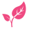 pink leaf icon