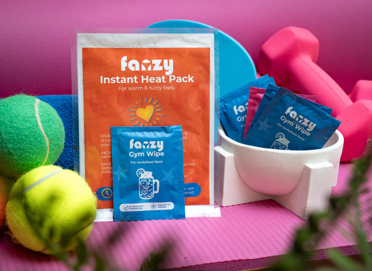 Workout gear on yoga mat