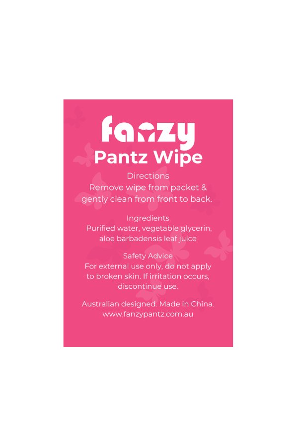 On - The - Go Intimate Water Wipes - Fanzy Pantz