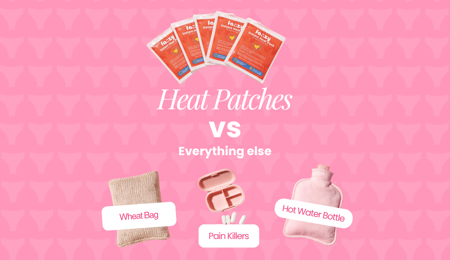 Heat Patches vs Painkillers vs Hot Water Bottles vs Wheat Bags: What Actually Works for Period Pain? - Fanzy Pantz