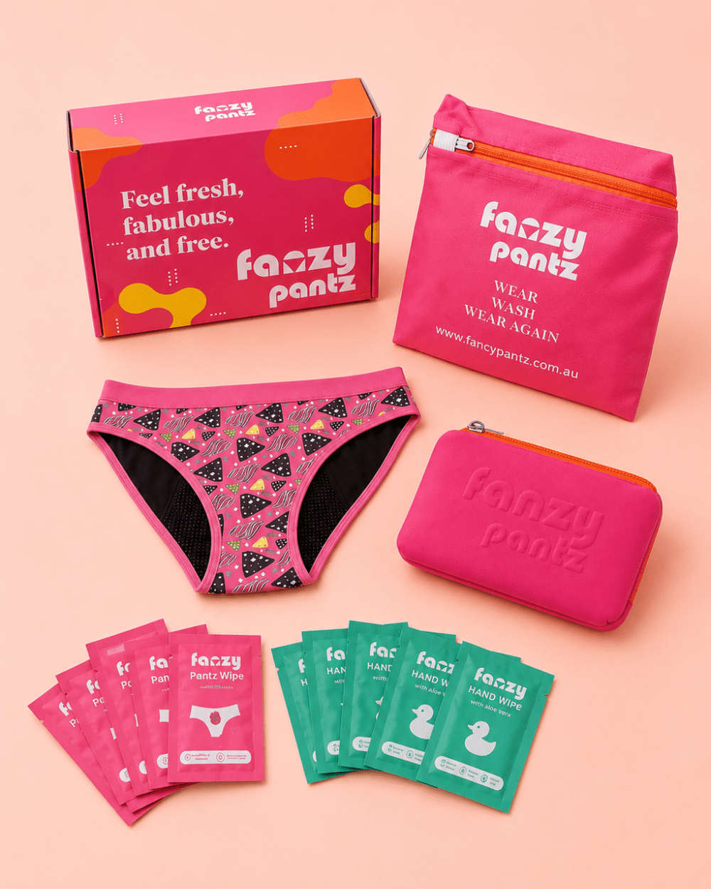 First Period Kit for Girls Y 8-14 | Tween Starter Pack - Fanzy Pantz
