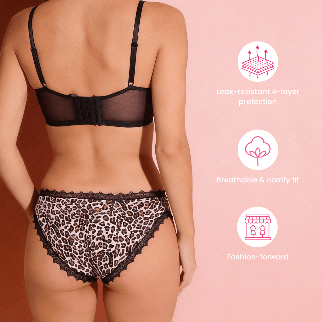 Leopard Leak Proof Underwear - Fanzy Pantz