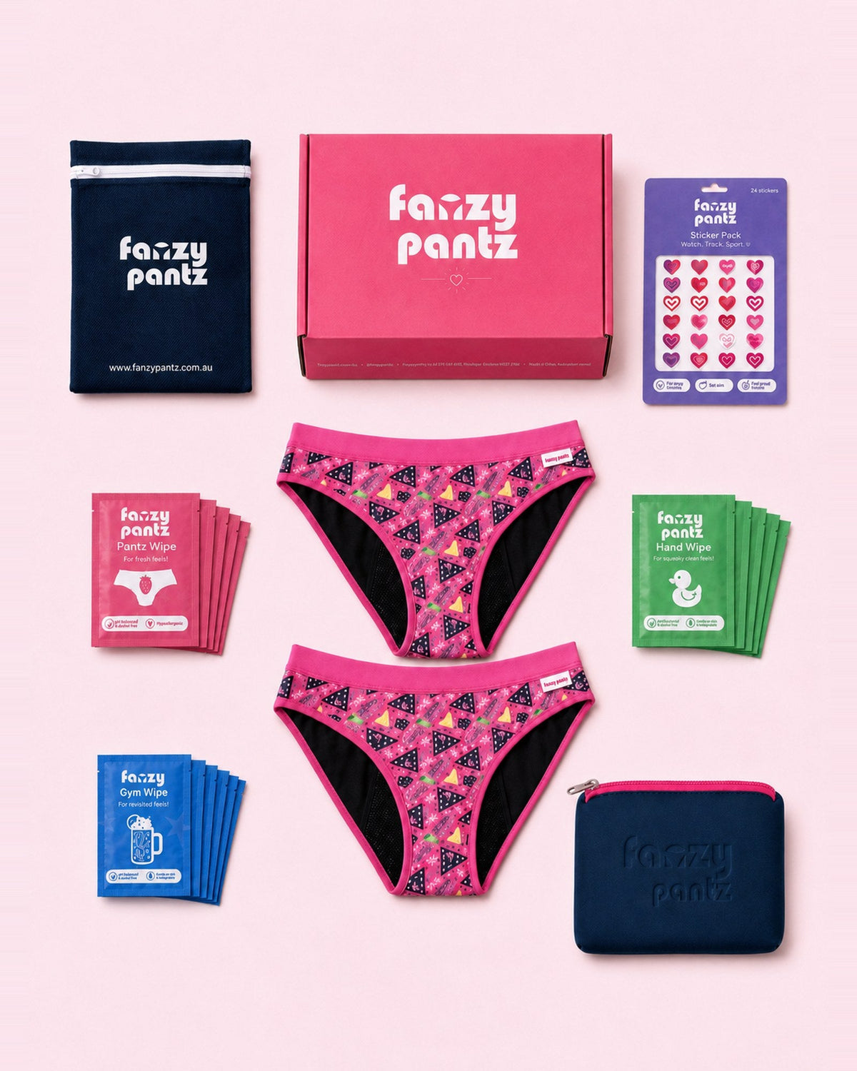 Ultimate First Period Kit | All-in-One Kit for Girls Ages 8-14 - Fanzy Pantz